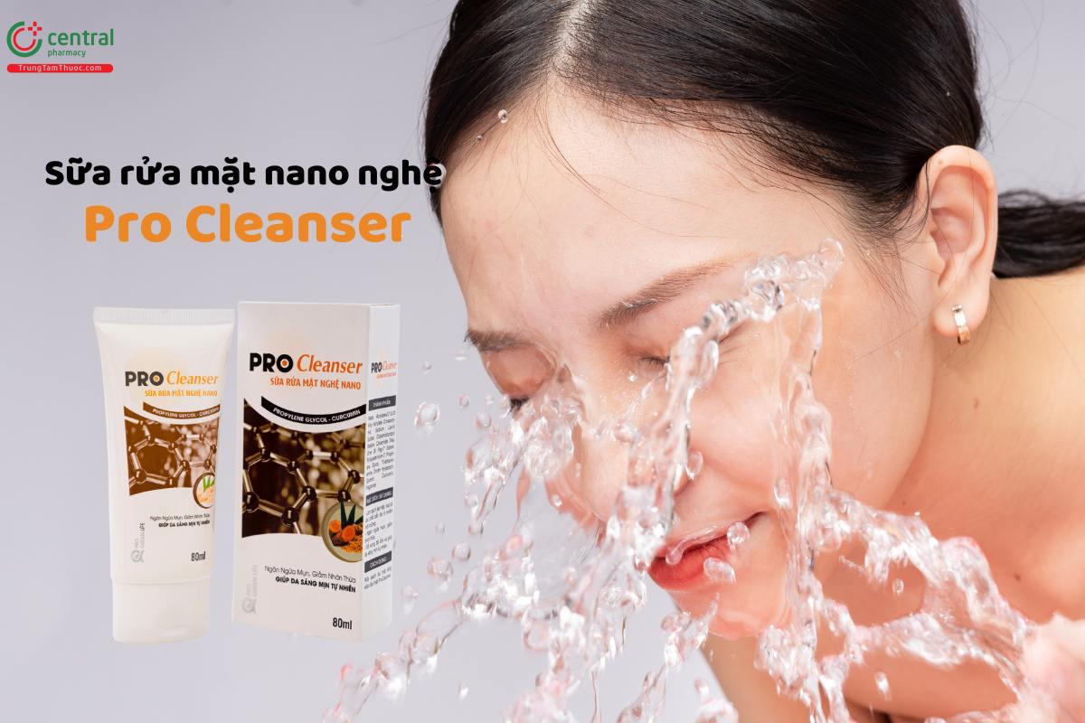 Sữa rửa mặt nano nghệ Pro Cleanser làm sạch da, ngăn ngừa mụn