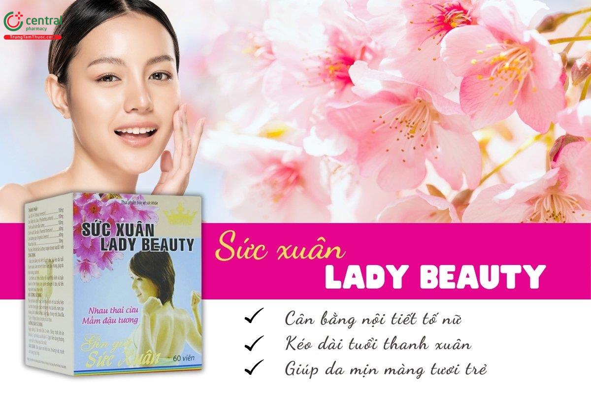 Viên uống Sức xuân Lady Beauty Kingphar giúp cân bằng nội tiết tố, duy trì vẻ đẹp thanh xuân