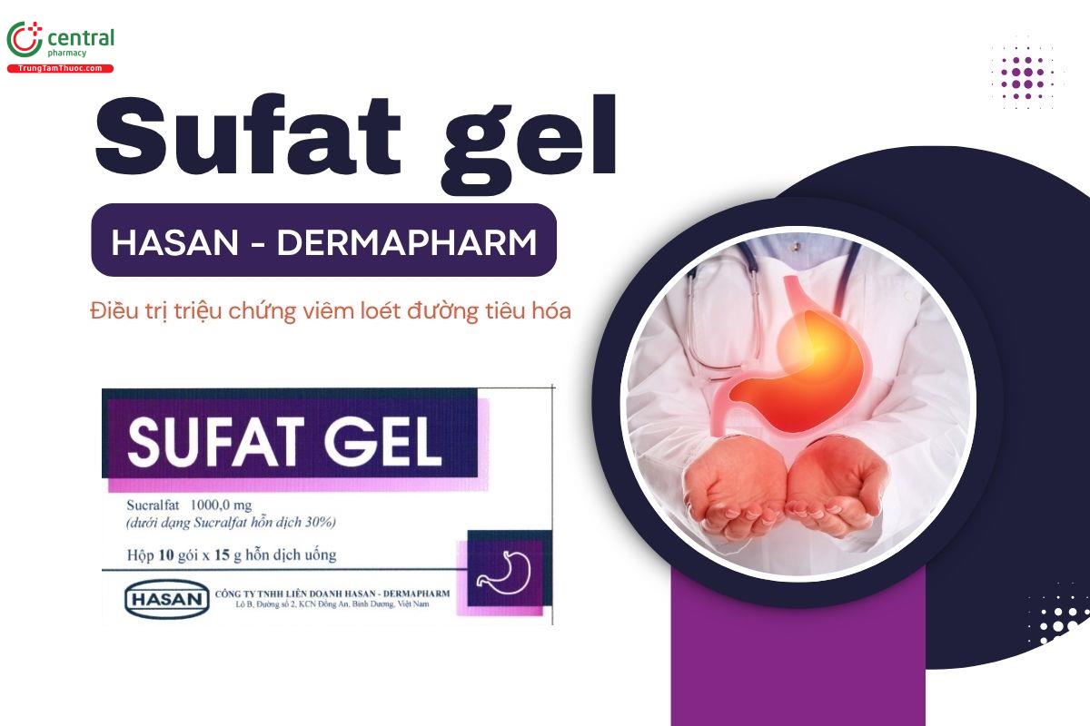 Thuốc Sufat gel điều trị triệu chứng viêm loét đường tiêu hóa