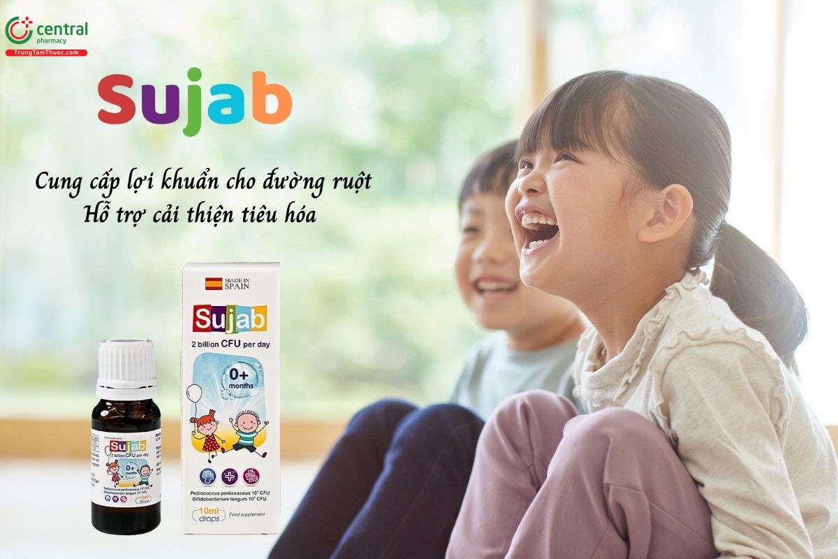 Men Sujab cung cấp lợi khuẩn cho đường ruột, hỗ trợ cải thiện tiêu hóa