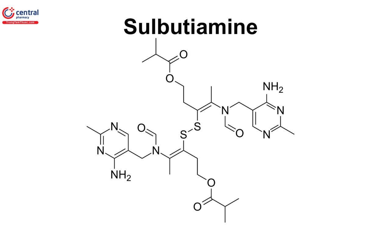 Công thức cấu tạo của Sulbutiamine