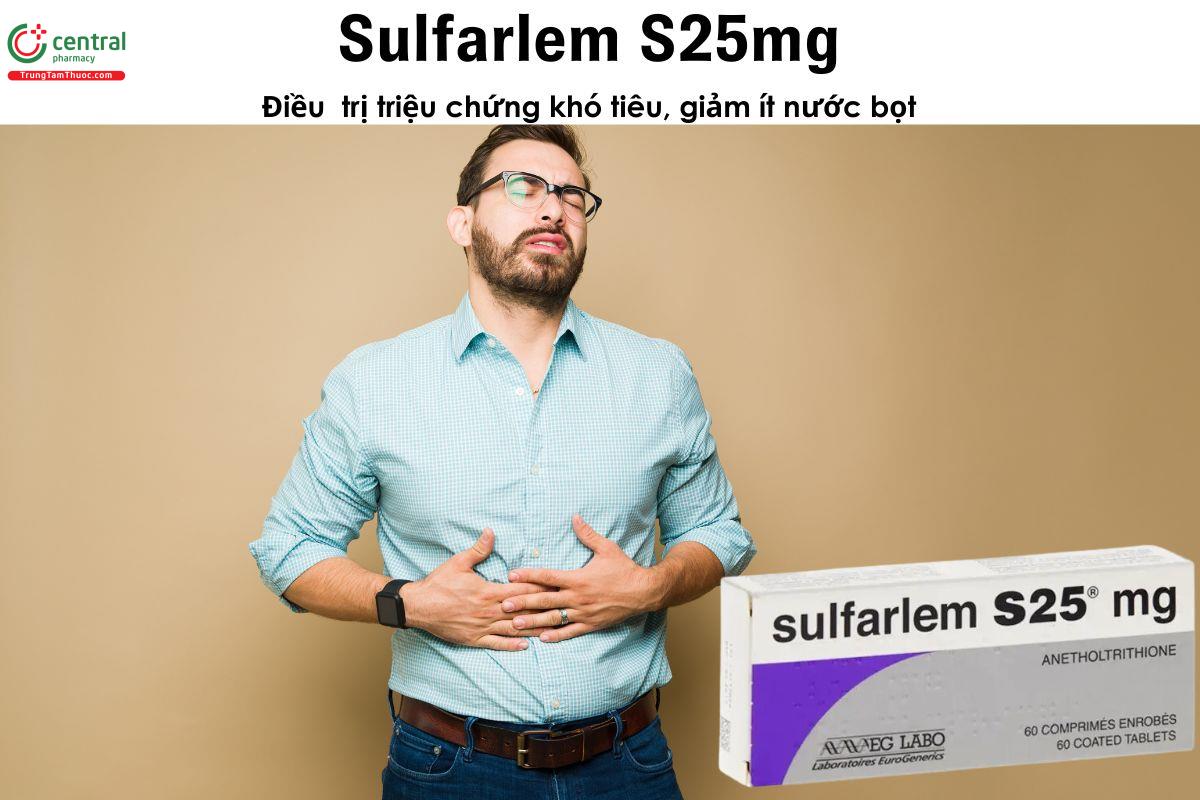 Thuốc Sulfarlem S25mg -  điều trị triệu chứng khó tiêu, giảm ít nước bọt