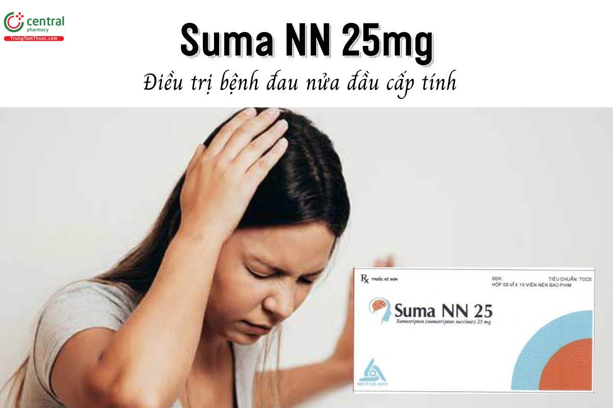 Thuốc Suma NN 25mg - Điều trị bệnh đau nửa đầu cấp tính  