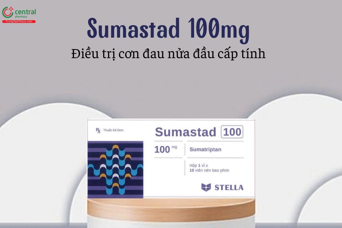 Thuốc Sumastad 100mg - Điều trị cơn đau nửa đầu cấp tính
