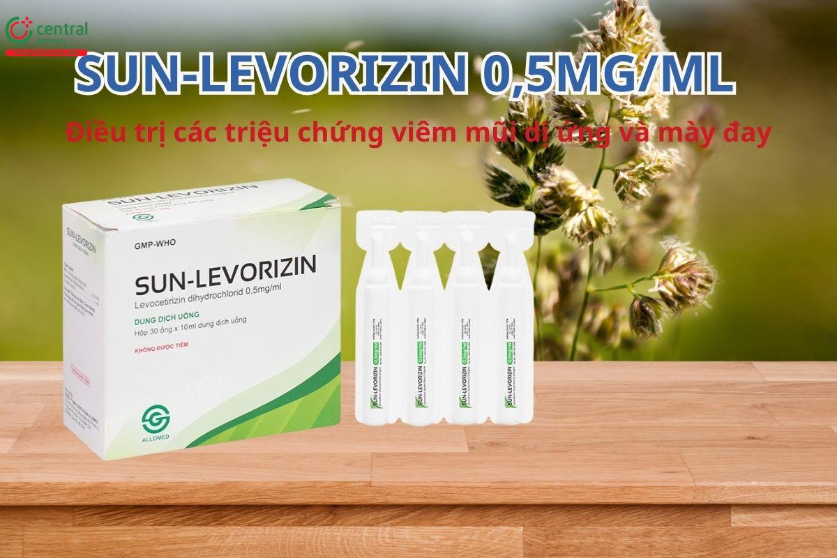 Sun-Levorizin 0,5mg/ml điều trị các triệu chứng dị ứng