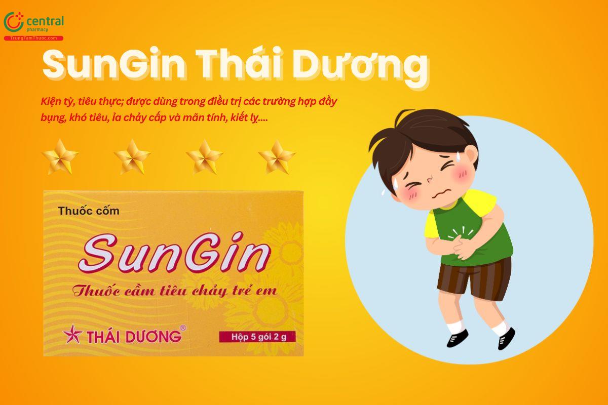 Thuốc SunGin Sao Thái Dương điều trị rối loạn tiêu hóa ở trẻ nhỏ