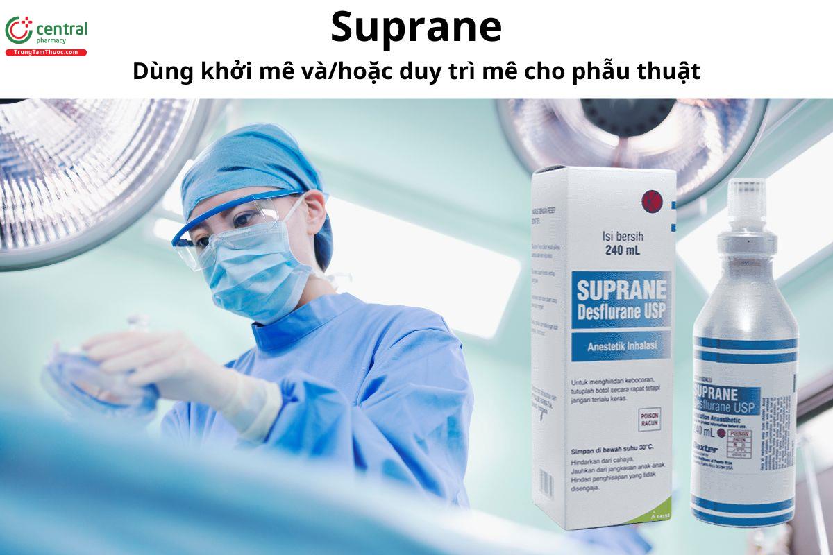 Thuốc Suprane (Dạng hít) - Dùng để khởi mê và duy trì mê toàn thân