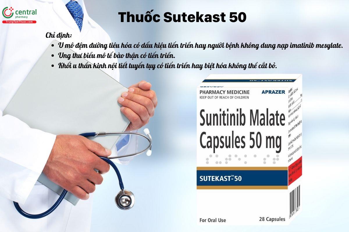 Chỉ định của thuốc Sutekast 50