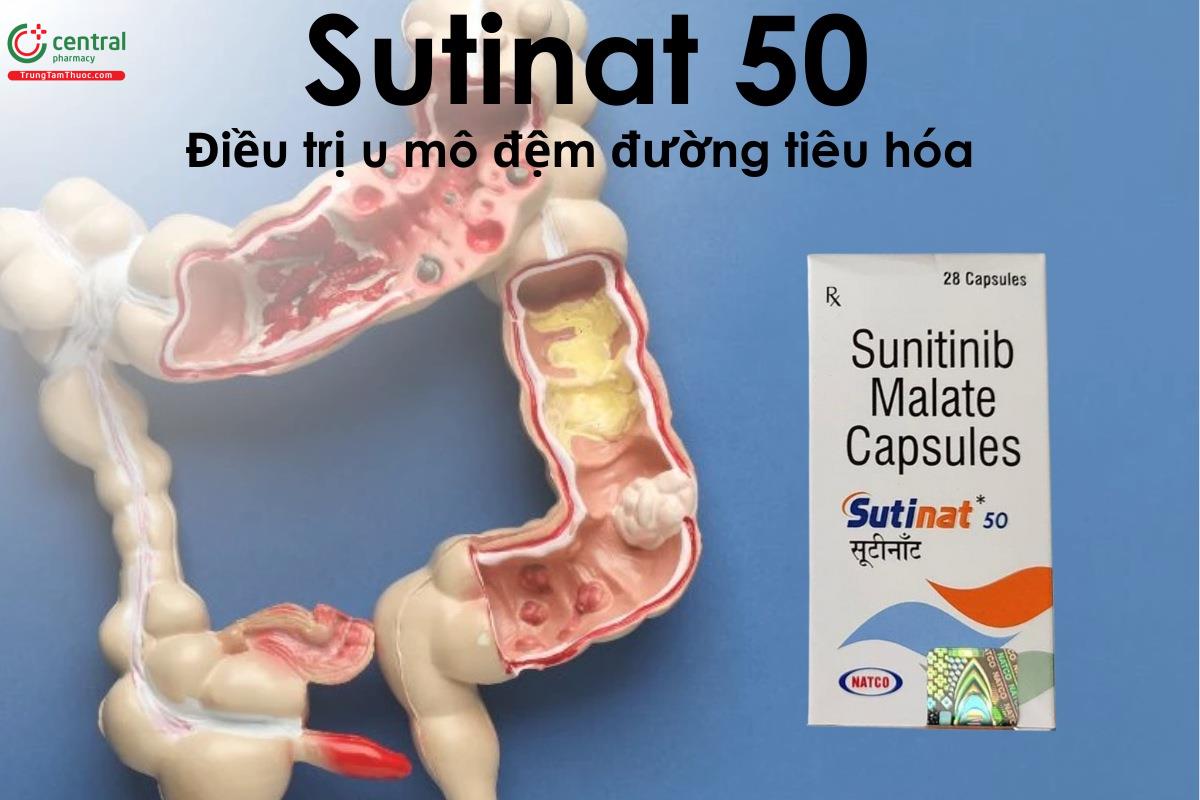 Thuốc Sutinat 50 - điều trị u mô đệm đường tiêu hóa di căn hoặc không thể cắt bỏ