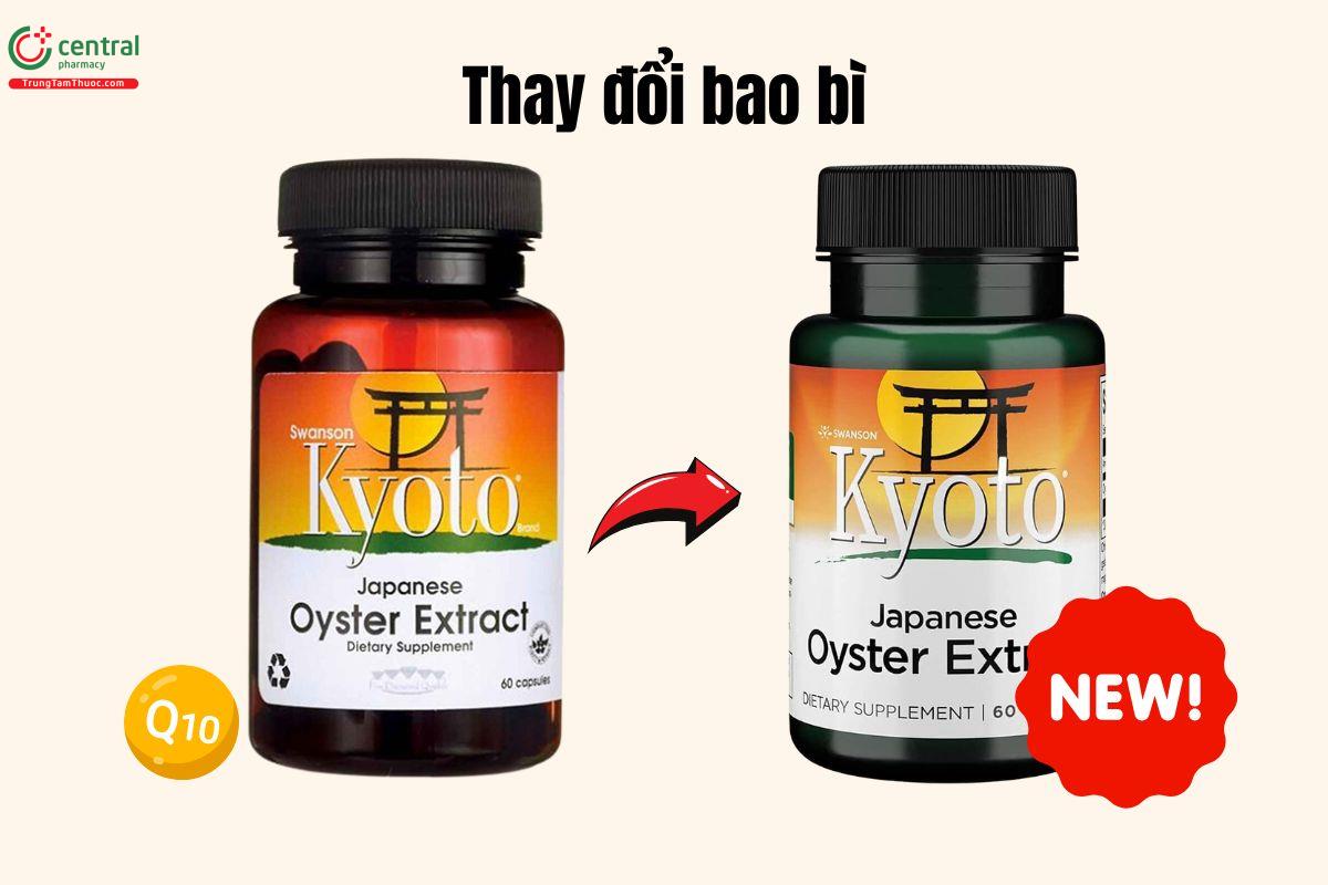 Thay đổi bao bì sản phẩm Swanson Kyoto Japanese Oyster Extract