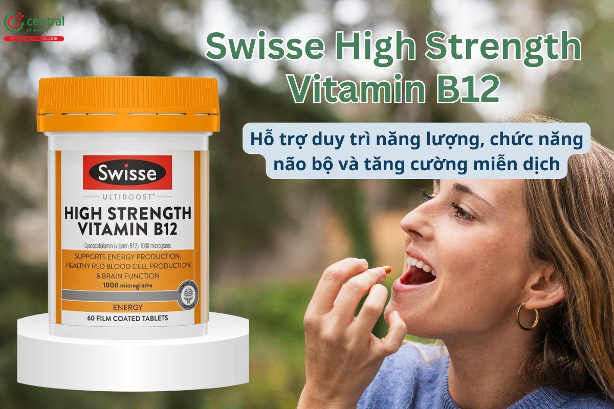 Swisse Ultiboost High Strength Vitamin B12 hỗ trợ hoạt động thần kinh