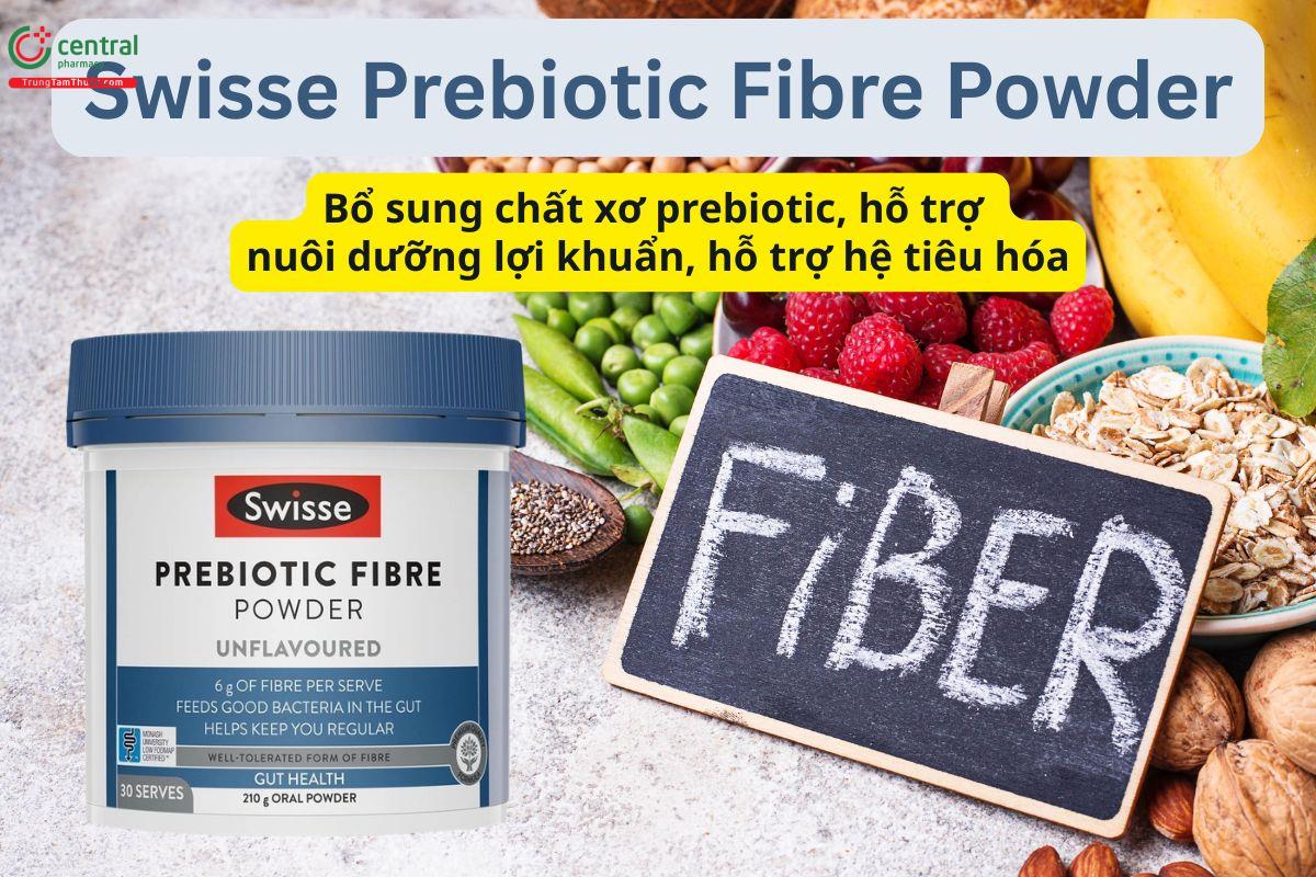 Swisse Prebiotic Fibre Powder hỗ trợ bổ sung chất xơ hòa tan