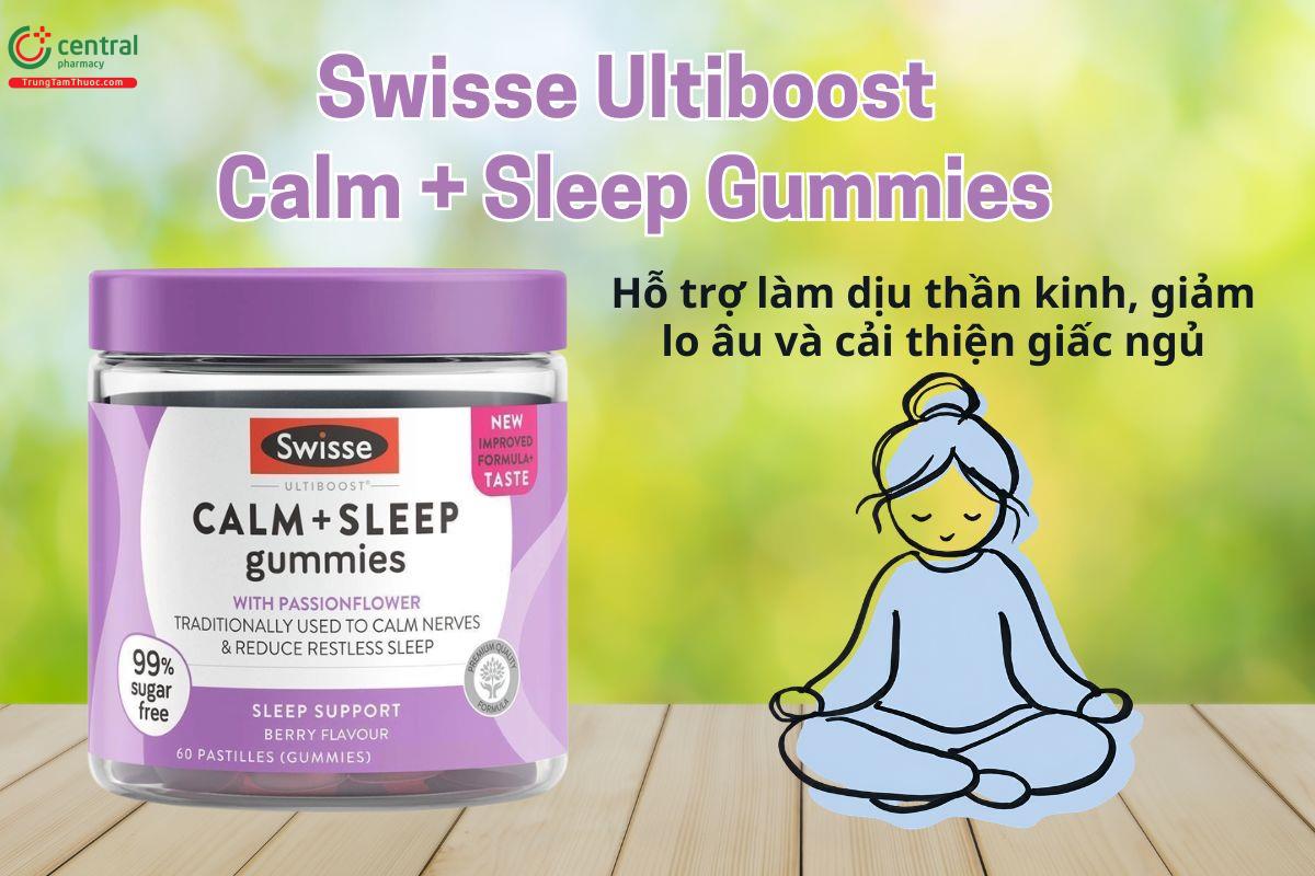 Swisse Ultiboost Calm + Sleep hỗ trợ giảm lo âu, cải thiện giấc ngủ