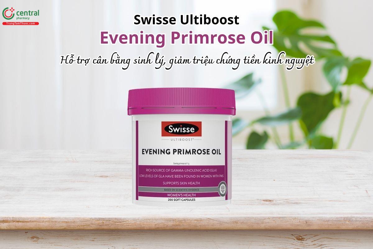 Swisse Ultiboost Evening Primrose Oil hỗ trợ cân bằng sinh lý, giảm triệu chứng tiền kinh nguyệt