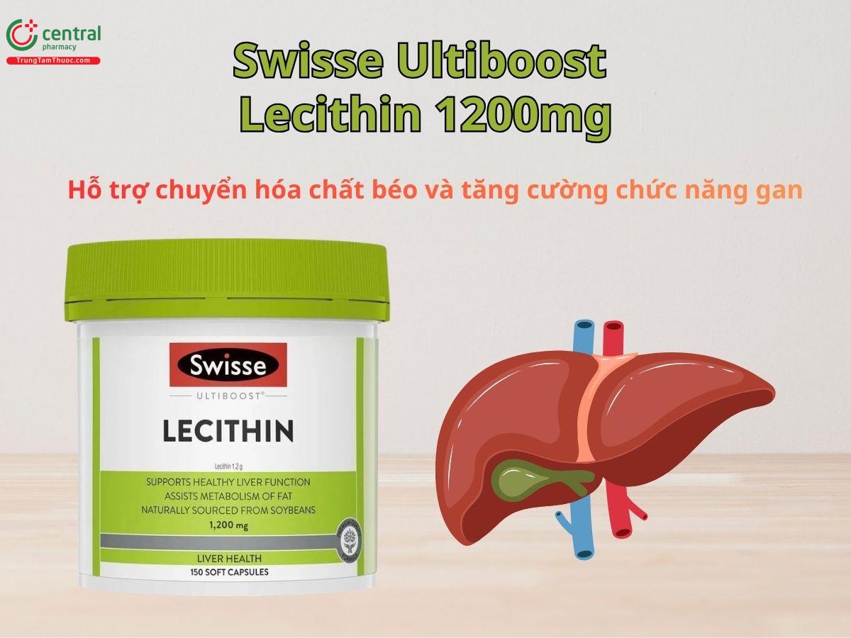 Swisse Ultiboost Lecithin hỗ trợ chuyển hóa chất béo, tăng cường chức năng gan