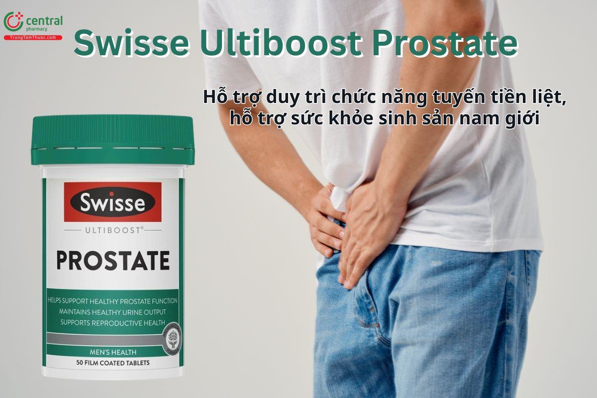Swisse Ultiboost Prostate hỗ trợ chức năng tuyến tiền liệt ở nam giới