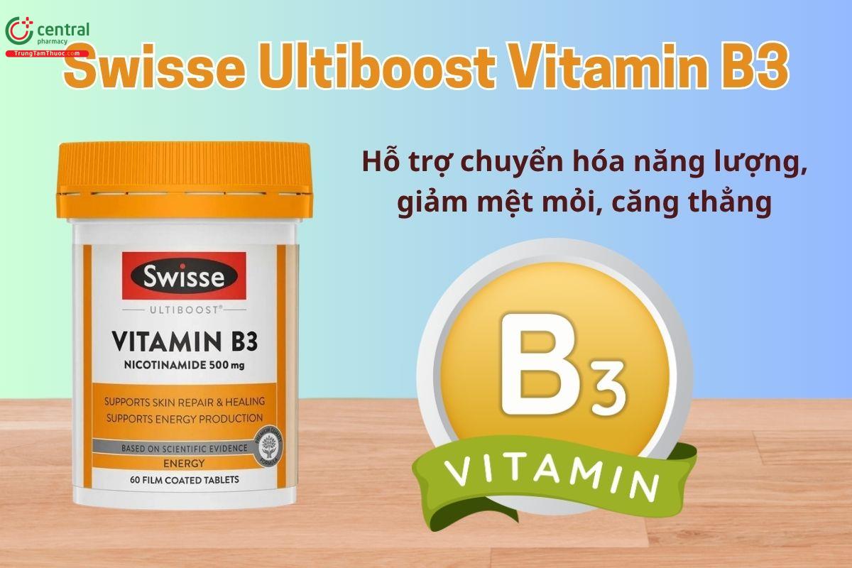 Swisse Ultiboost Vitamin B3 hỗ trợ quá trình chuyển hóa