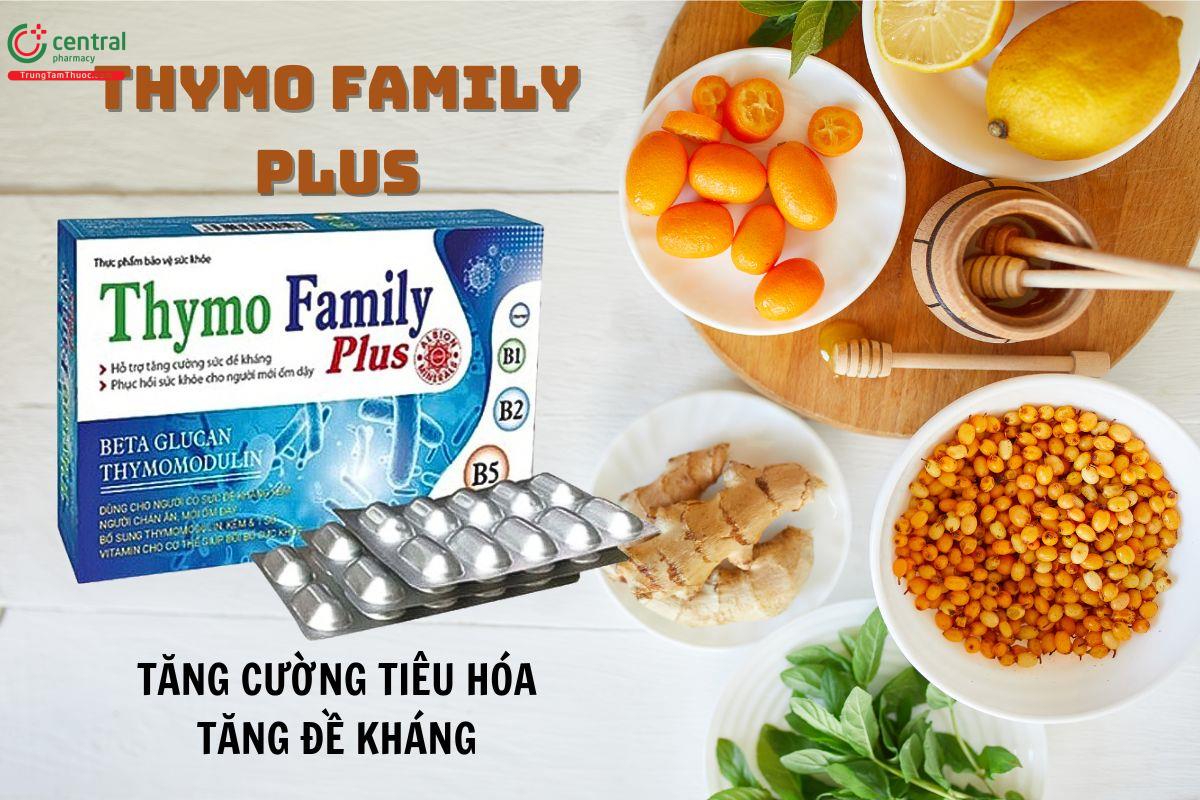 Viên uống Thymo Family Plus hỗ trợ tăng cường tiêu hóa, tăng đề kháng