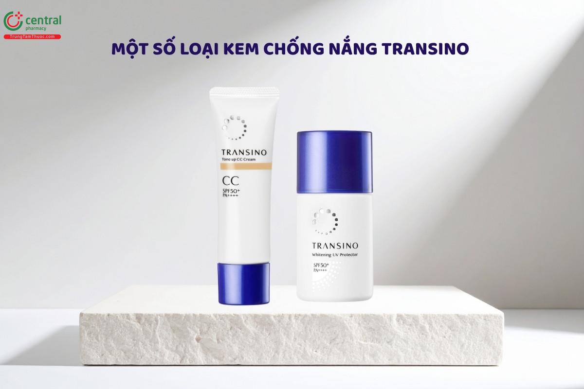 Kem chống nắng Transino hiện có 2 dòng nổi bật