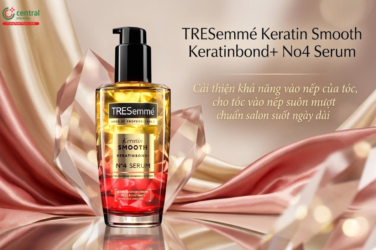 Serum dưỡng tóc TRESemmé Keratin Smooth Keratinbond+ No4 giúp tóc mềm mượt