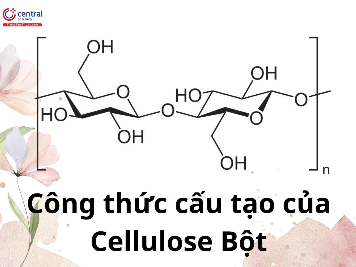 Công thức cấu tạo của Cellulose Bột