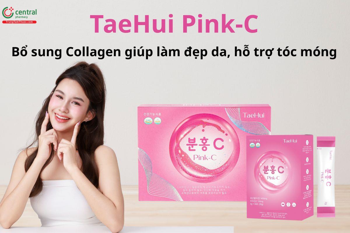 TaeHui Pink-C bổ sung collagen, vitamin C giúp da sáng khỏe