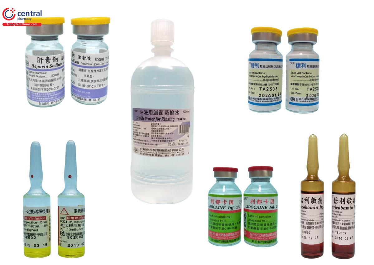 Một số sản phẩm của Tai Yu Chemical & Pharmaceutical