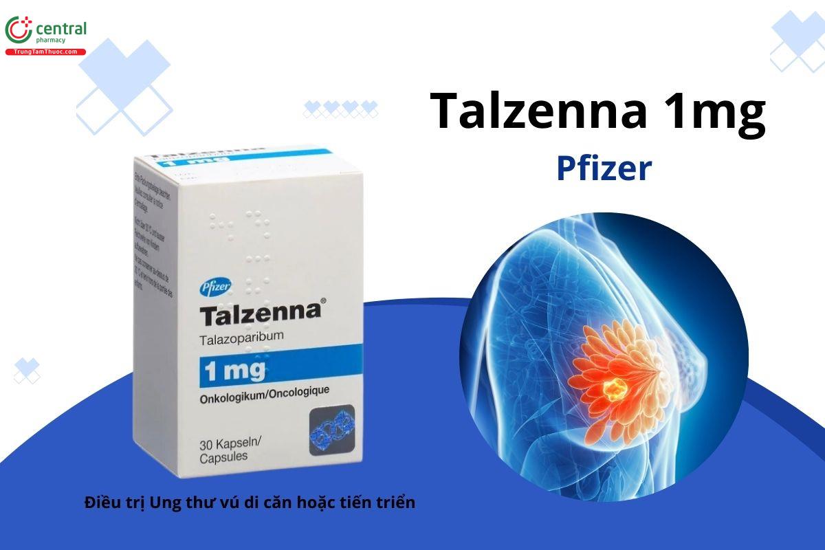 Thuốc Talzenna 1mg Pfizer điều trị ung thư vú di căn hoặc tiến triển