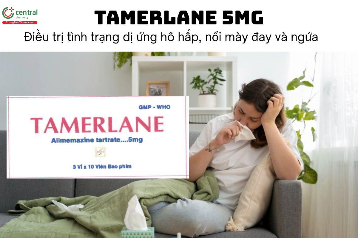 Thuốc Tamerlane 5mg - Điều trị tình trạng dị ứng hô hấp, nổi mày đay và ngứa
