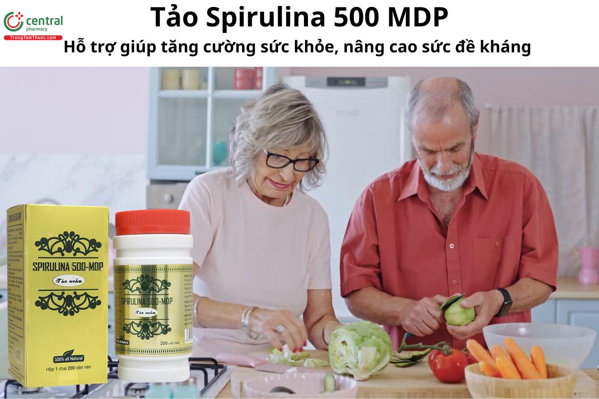 Tảo Spirulina 500 MDP - Giúp tăng cường khả năng đề kháng  