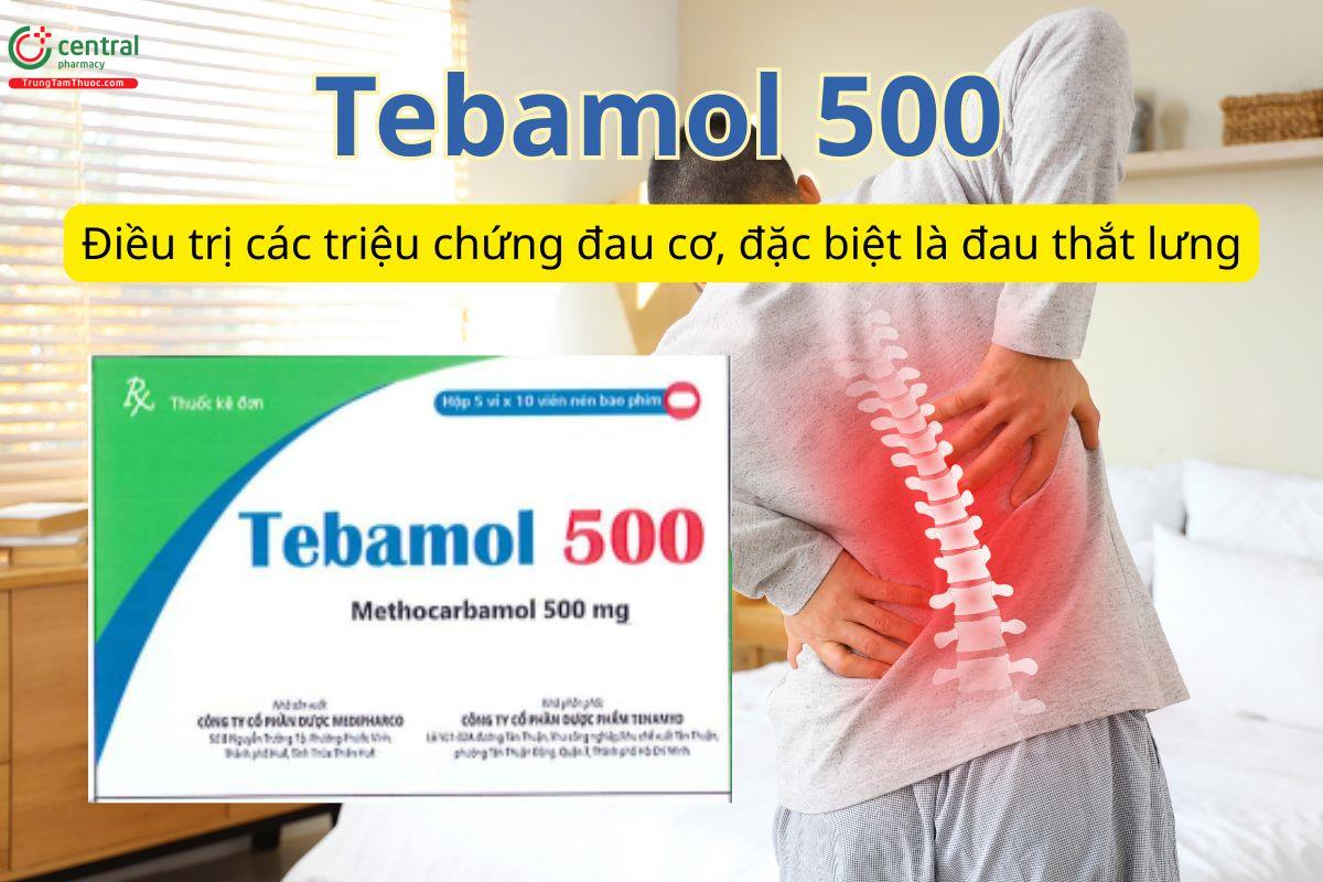 Tebamol 500 điều trị triệu chứng đau cơ