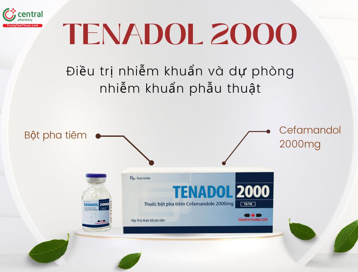 Thuốc Tenadol 2000 - Dự phòng nhiễm khuẩn hậu phẫu cho bệnh nhân