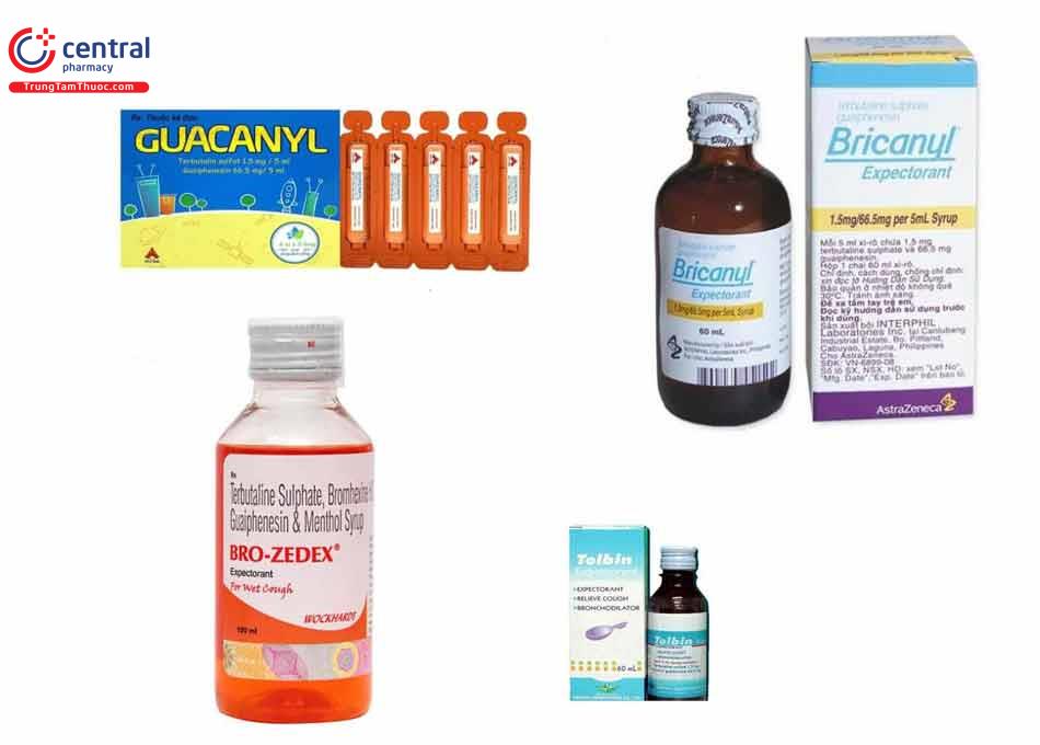 Một số sản phẩm có chứa thành phần Terbutaline