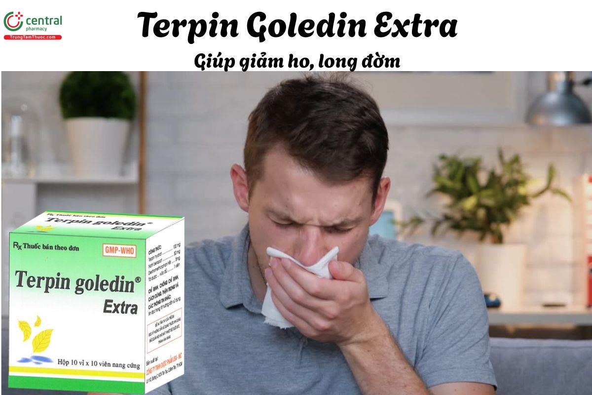 Thuốc Terpin Goledin Extra - Giúp giảm ho, long đờm khi ho có đờm