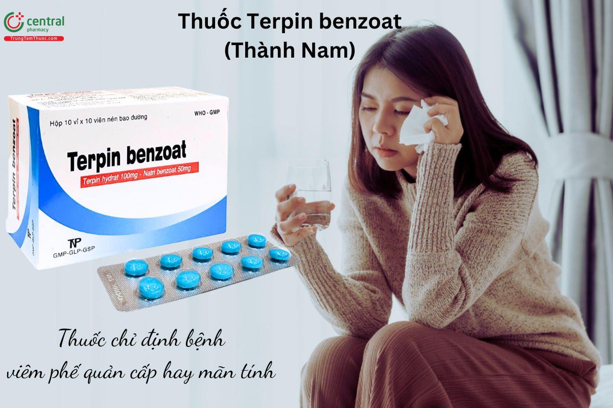 Chỉ định của thuốc Terpin benzoat (Thành Nam)