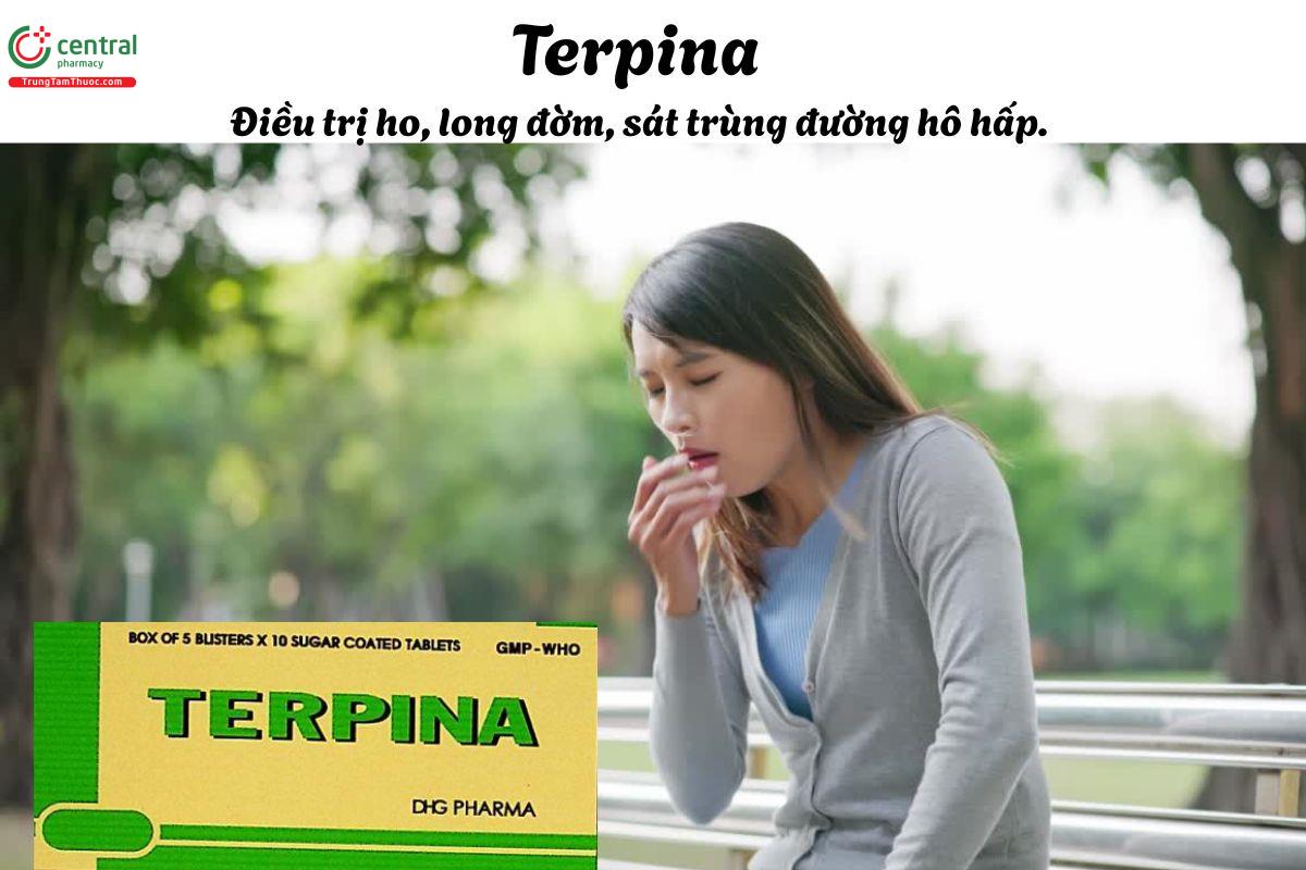 Thuốc Terpina - điều trị ho, long đờm, sát trùng đường hô hấp