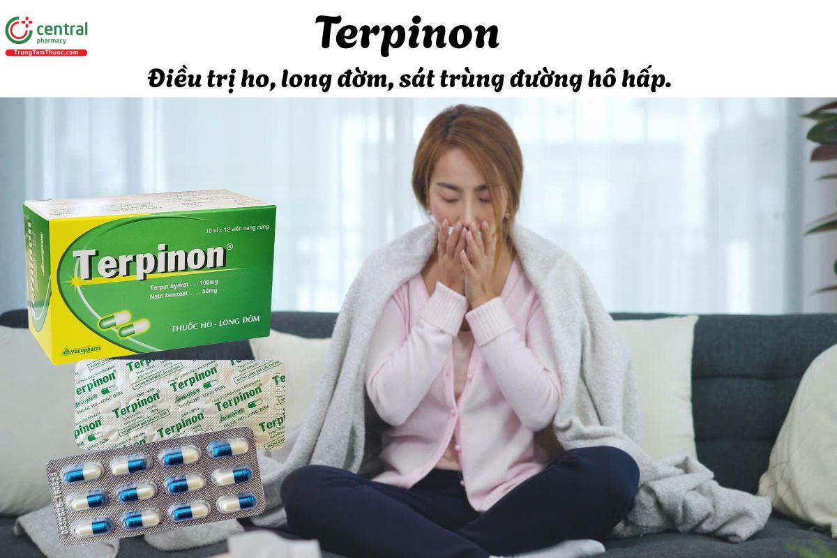 Thuốc Terpinon - điều trị rối loạn tiết dịch phế quản, các bệnh về phổi