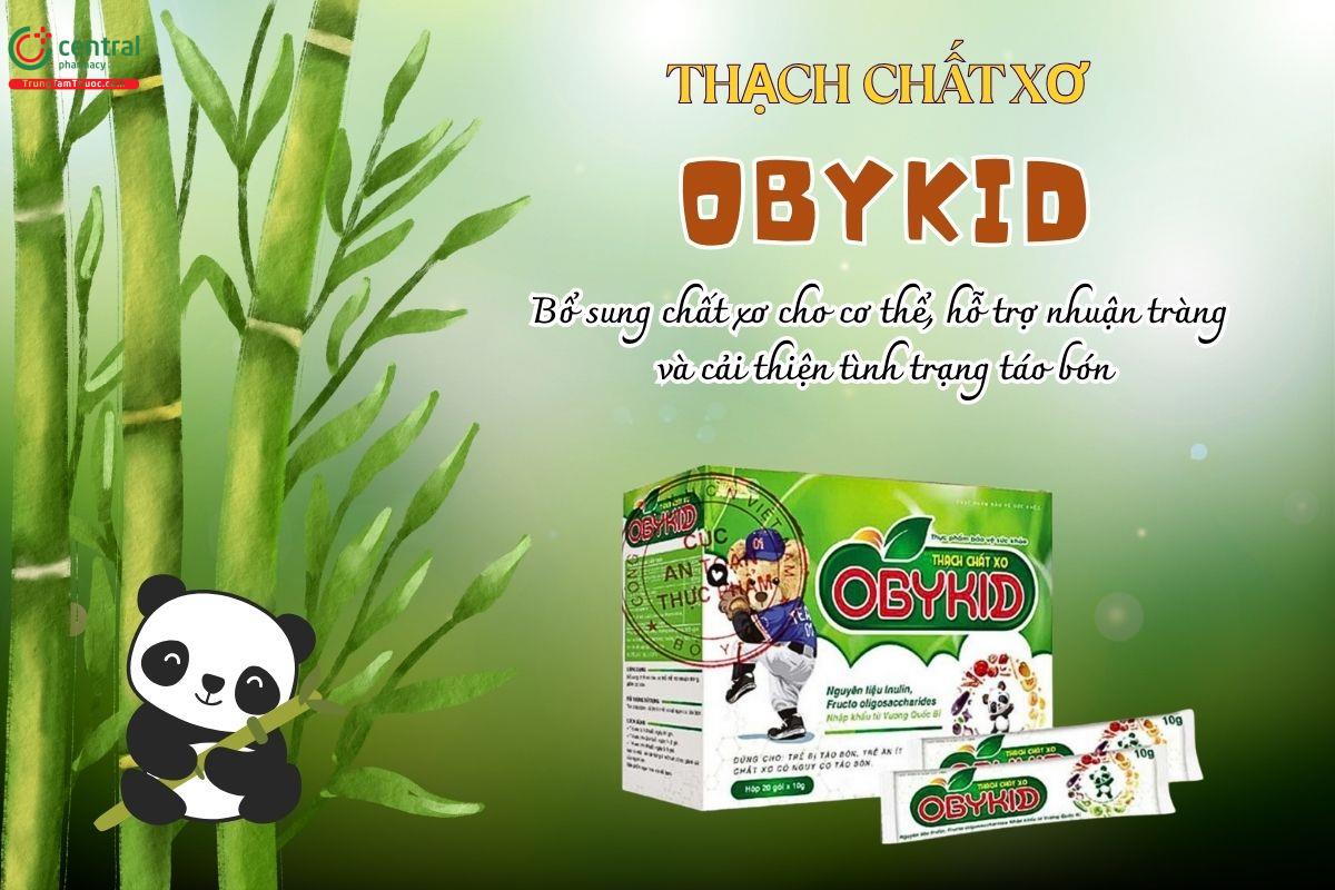 Thạch Chất Xơ Obykid bổ sung chất xơ, hỗ trợ nhuận tràng, giảm táo bón