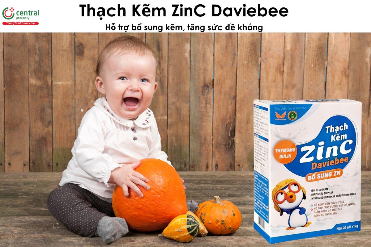 Thạch Kẽm ZinC Daviebee - Giúp bổ sung kẽm, tăng sức đề kháng