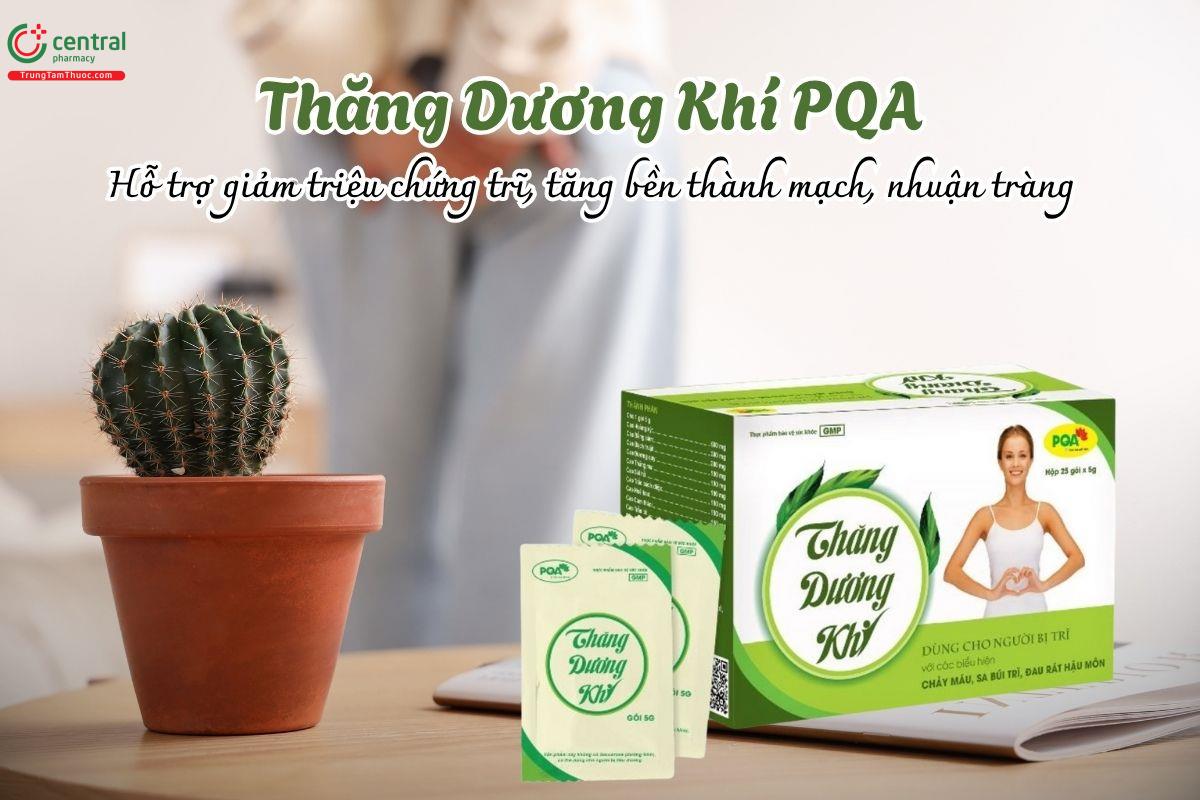 Thăng Dương Khí PQA hỗ trợ giảm triệu chứng trĩ, tăng bền thành mạch, nhuận tràng