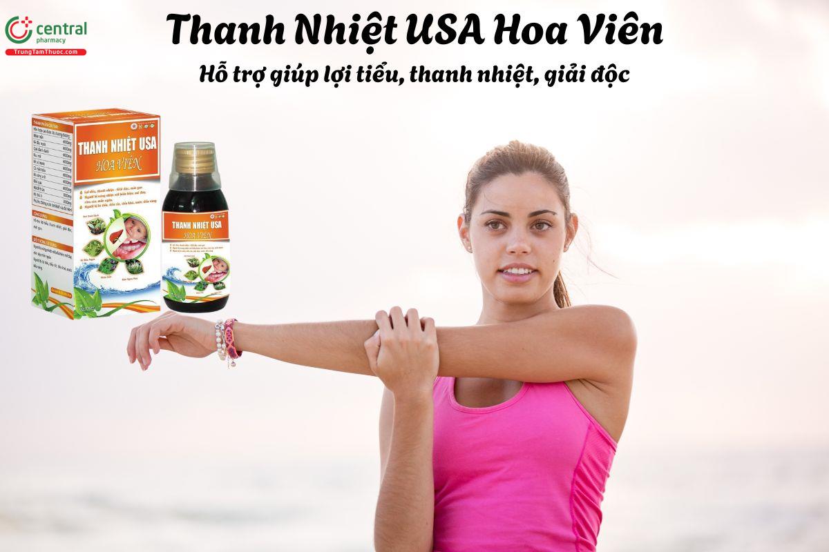 Thanh Nhiệt USA Hoa Viên (100ml) - Giúp làm mát cơ thể, thanh lọc gan