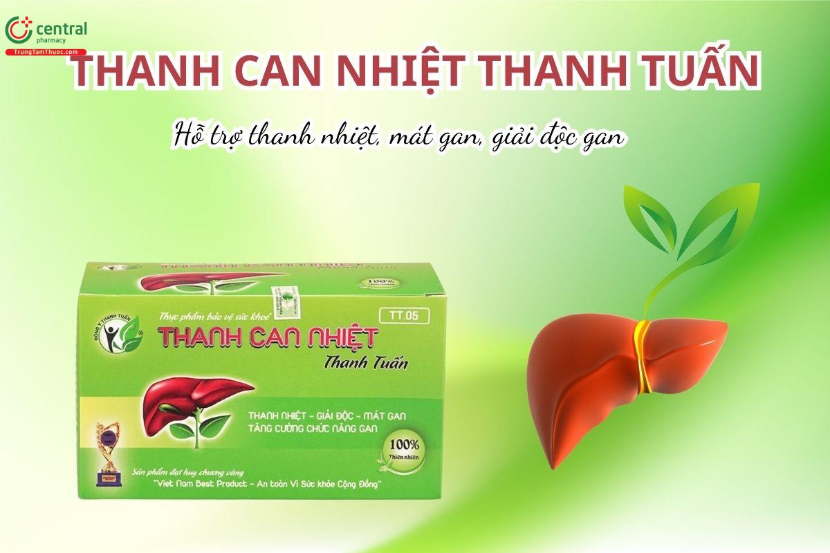Thanh Can Nhiệt Thanh Tuấn hỗ trợ thanh nhiệt, mát gan, giải độc gan