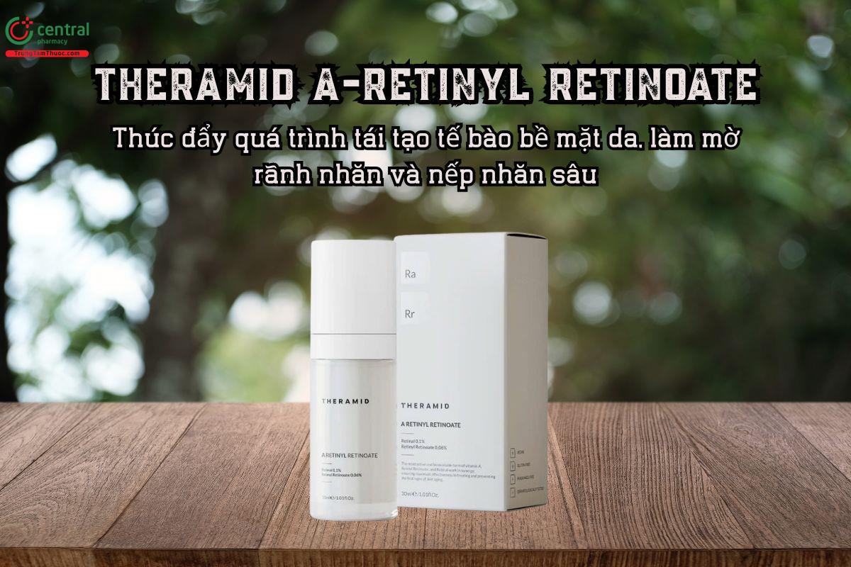 Serum Theramid A-Retinyl Retinoate tập trung vào khả năng trẻ hóa da chuyên sâu nhờ sự kết hợp đa dạng thức Retinoid thế hệ mới