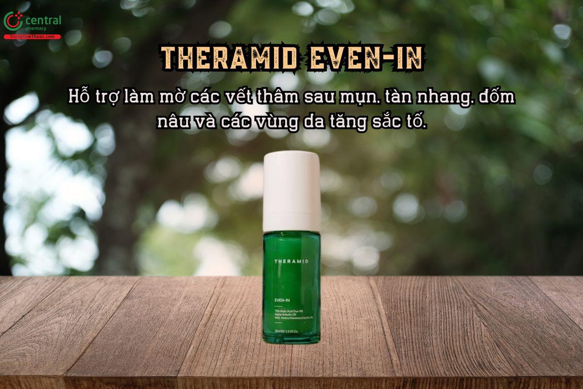 Theramid EVEN-IN làm mờ các vết thâm sau mụn, tàn nhang, đốm nâu