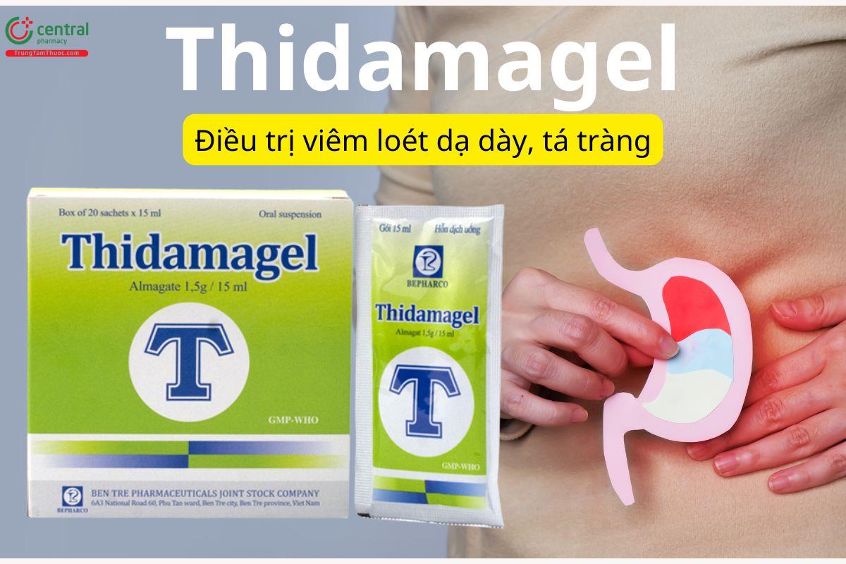 Thuốc Thidamagel 1,5g/15ml giúp giảm các triệu chứng liên quan đến tăng tiết acid
