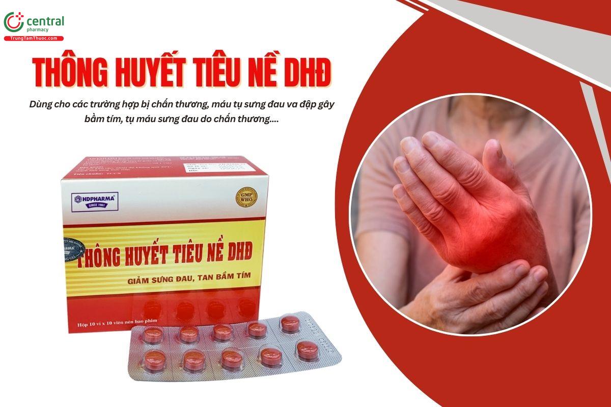 Thuốc Thông huyết tiêu nề DHD hoạt huyết, tán ứ, sinh tân