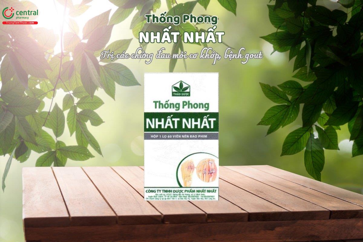 Thống phong Nhất Nhất có tác dụng trị đau nhức cơ và khớp, đau do bệnh gout, phù hợp với các trường hợp đau mới phát hoặc kéo dài