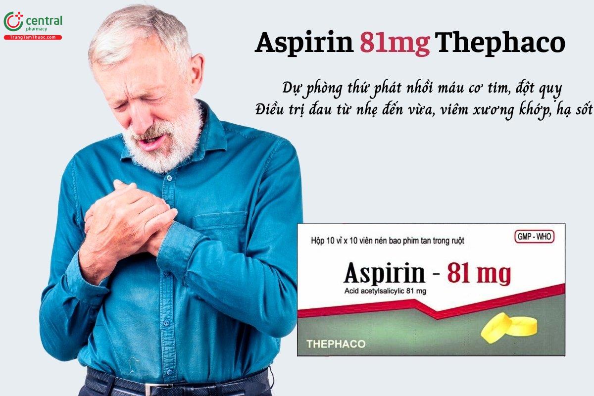 Thuốc Aspirin 81mg Thephaco