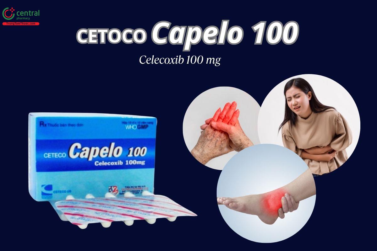 Thuốc Cetecocapelo 100mg điều trị viêm khớp dạng thấp, đau cấp tính