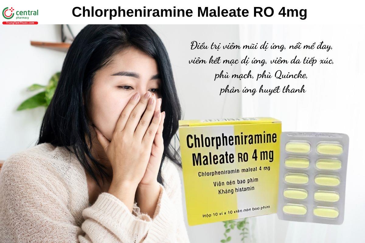 Thuốc Chlorpheniramine Maleate RO 4mg